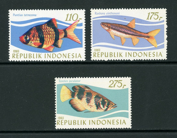 Indonesia Scott #1207-1209 MNH Tropical Fish FAUNA CV$9+