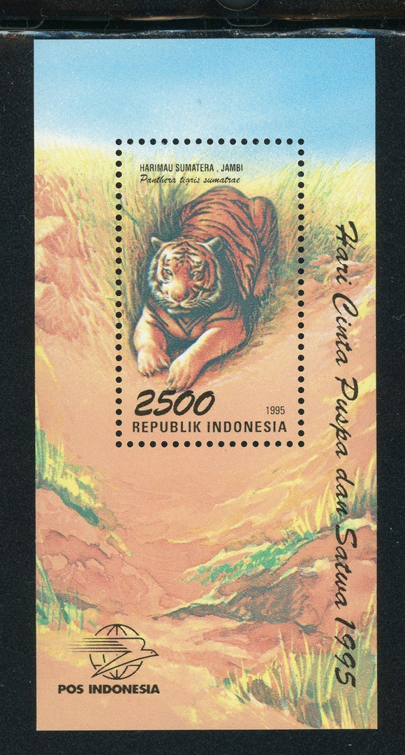 Indonesia Scott #1623 MNH S/S Tiger FAUNA CV$9+