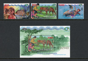 Indonesia Scott #1946-1949 MNH S/S Environmental Care FAUNA FLORA CV$5+