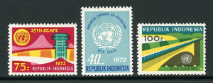 Indonesia Scott #813-815 MNH UN Economic Commission for Asia 25th ANN CV$9+