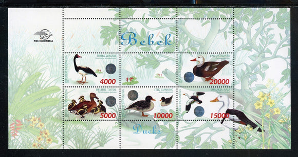 Indonesia Scott #1804a MNH SHEET Ducks and Geese Birds FAUNA CV$20+