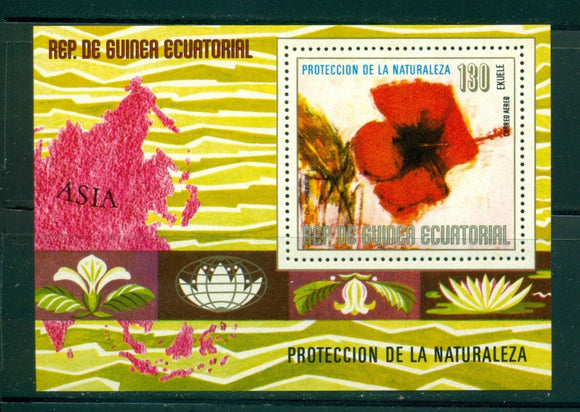 Equatorial Guinea Michel BL #310 MNH Flowers FLORA $$