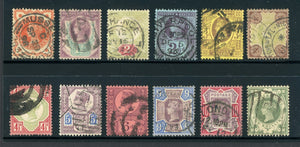 Great Britain Used VICTORIA: Scott #111-122 Complete Series #4 CV$274+