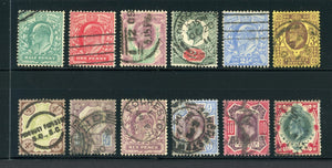 Great Britain Used KEVII: Scott #127-138 Assortment #3 CV$338+