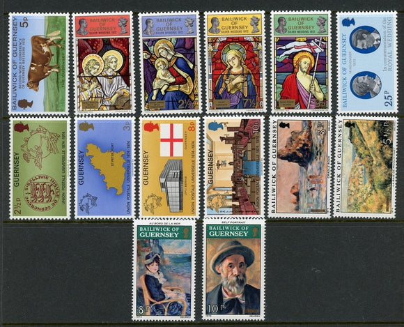 Guernsey Assortment #4 MNH 1970's Pictorial Sets and Singles $$