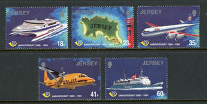 Jersey Scott #685-689 MNH Postal Independence 25th ANN CV$5+