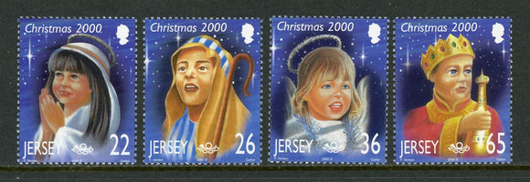 Jersey Scott #970-973 MNH Christmas 2000 CV$4+