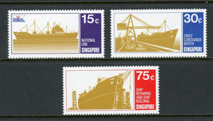 Singapore Scott #126-128 MNH Singapore Shipping Industry CV$21+