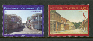 French Polynesia Scott #956-957 MNH Old and Modern Photos of Papeete CV$4+