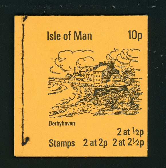 Isle of Man Scott #16a MNH BOOKLET COMPLETE 10p 2x½p 2x2p 2x2½p CV$12+ os1