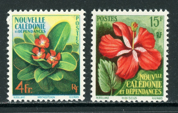 New Caledonia Scott #304-305 MNH Flowers FLORA CV$8+
