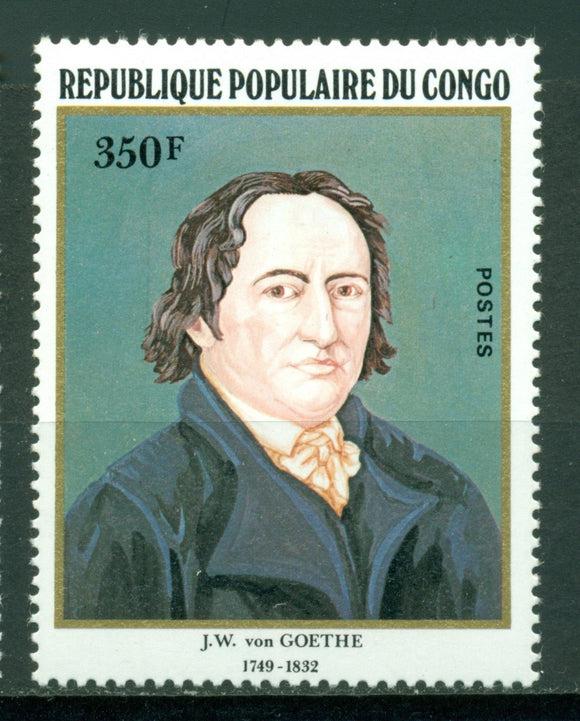 Congo Scott #638 MNH Johann Wolfgang von Goethe CV$3+