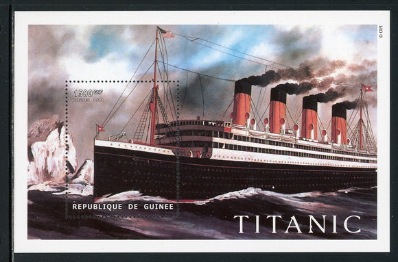 Guinea OS #10 MNH S/S Titanic Sailing into Icefields $$ ISH-1