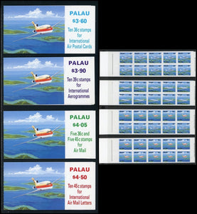 Palau Scott #C18a//C20b MNH BOOKLETS (4) Aircraft CV$31+ ISH-1
