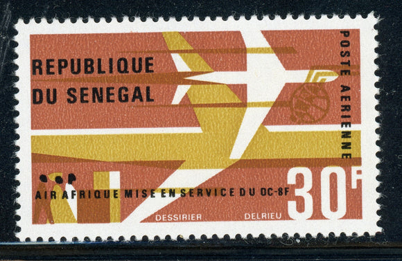 SENEGAL MNH Air Post: Scott #C47 30Fr AIR AFRIQUE Issue 1966 $$