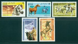 Sahara R. A. S. D. OS #6 MNH Horses FAUNA $$