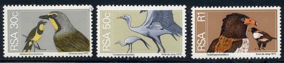 South Africa Scott #421-423 MLH Birds FAUNA HIVALS CV$11+