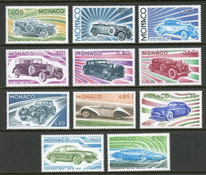 Monaco Scott #980-990 MNH Development of the Automobile CV$22+