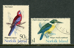 Norfolk Island Scott #139-140 Used Birds FAUNA CV$8+