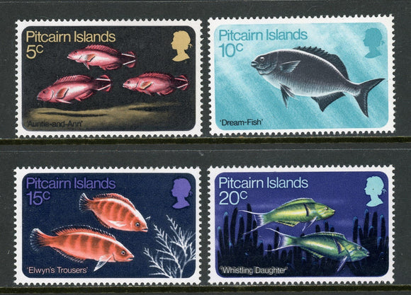 Pitcairn Islands Scott #114-117 MNH Fish FAUNA CV$8+