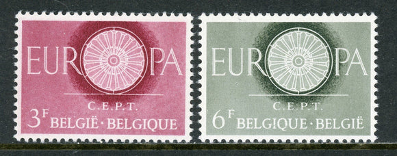 Belgium Scott #553-554 MNH Europa 1960 $$