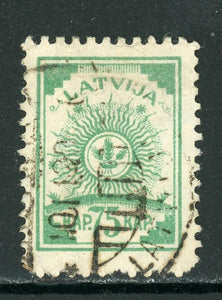 Latvia Scott #24 Used 75k emerald CV$11+