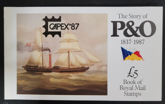 Great Britain Scott #BK151 CAPEX MNH BOOKLET P & O Steam Ships CAPEX '87 $$