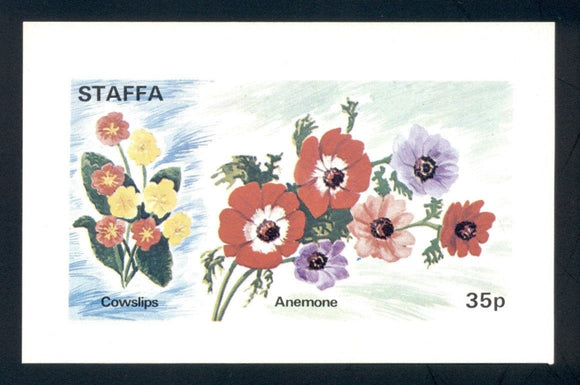 Staffa OS #1 MNH S/S Flowers FLORA $$