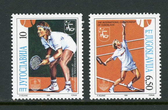 Yugoslavia Scott #2045-2046 MNH Tennis CV$2+