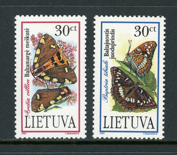 Lithuania Scott #519-520 MNH Butterflies Endangered Species $$