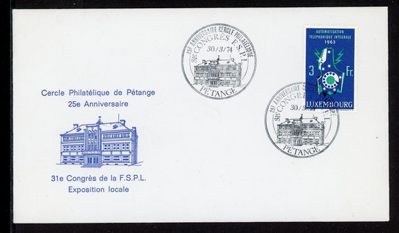 Luxembourg Scott #406 FIRST DAY COVER Telephone Automation Philatelic Org. $$