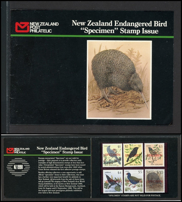 New Zealand Scott #768//932 MNH BOOKLET SPECIMEN Endangered Birds FAUNA $$
