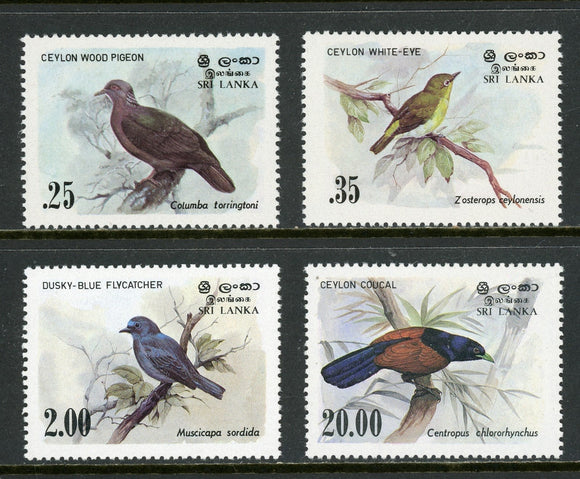 Sri Lanka Scott #691-694 MNH Birds FAUNA CV$6+ ISH-1
