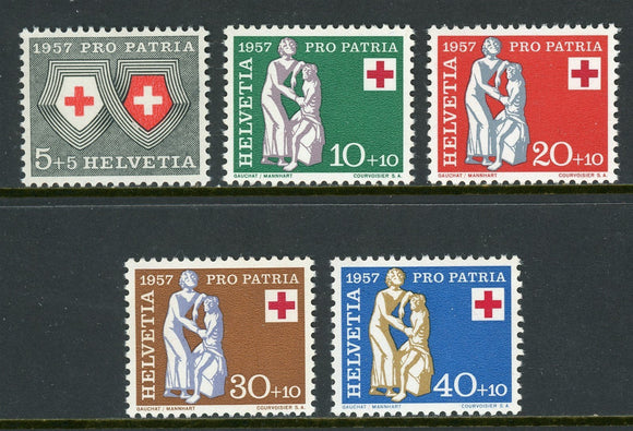 Switzerland Scott #B262-B266 MNH Red Cross Emblem 