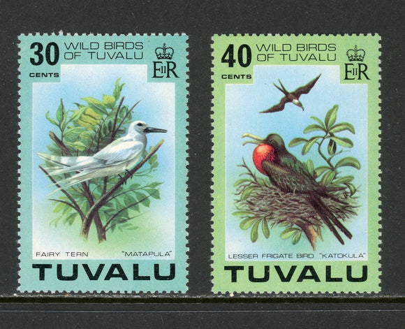 Tuvalu Scott #75-76 MNH Wild Birds of Tuvalu FAUNA CV$4+ ISH-1