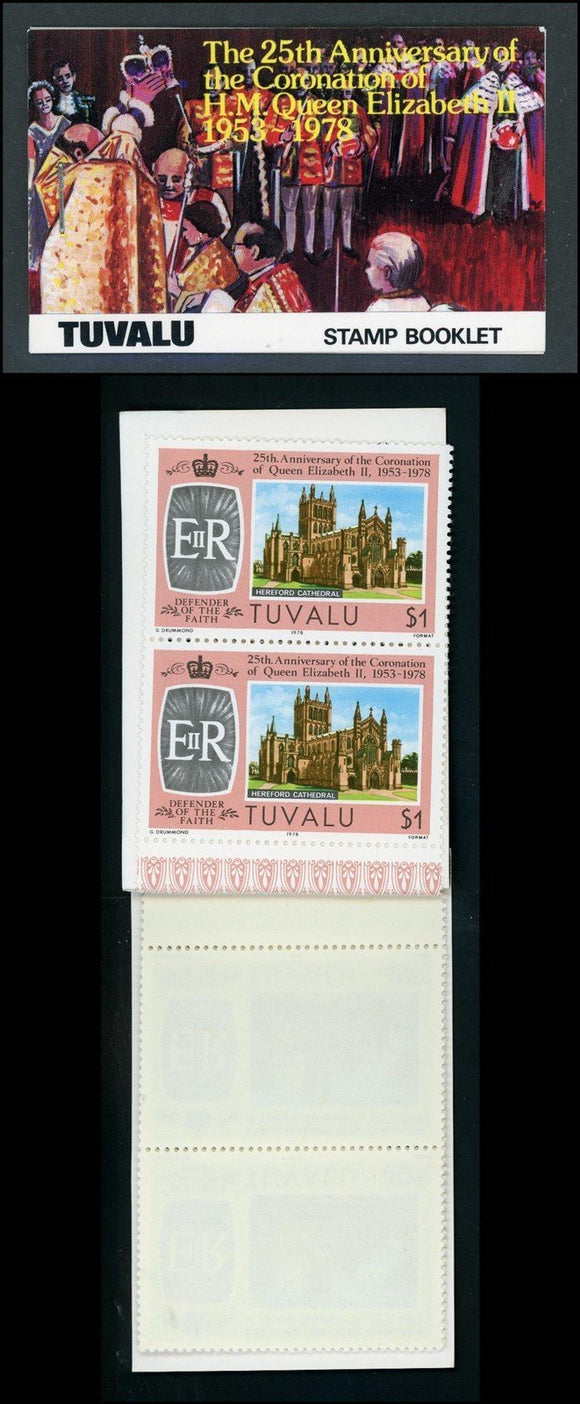 Tuvalu note after Scott #84 MNH BOOKLET Elizabeth II Coronation 25th $$ ISH-1