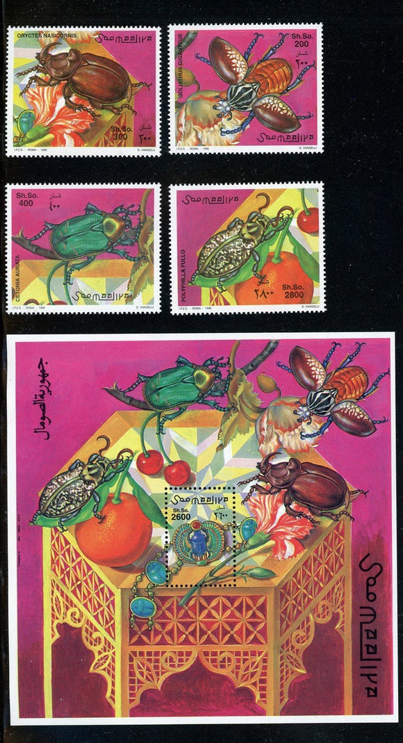 Somalia Michel #683-687//BL47 MNH Insects FAUNA $$