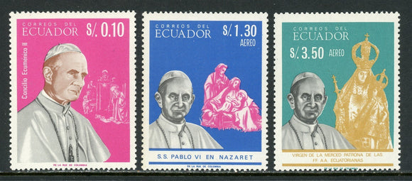 Ecuador Scott #752-752B MNH Pope Paul VI CV$3+