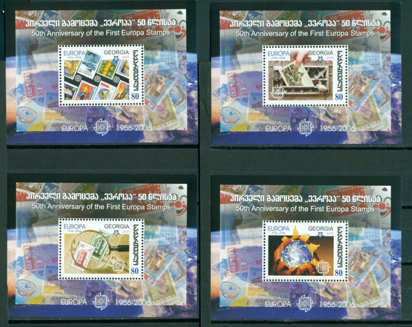 Georgia Scott #394-397 MNH S/S Europa Stamps 50th ANN CV$12+