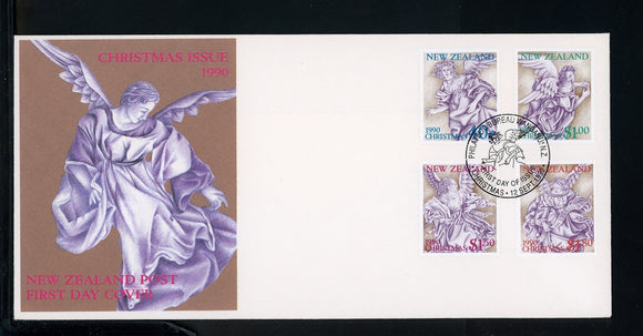 New Zealand Scott #1004-1007 FIRST DAY COVER Christmas 1990 $$ TH-1