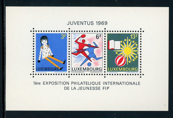 Luxembourg Scott #474 MNH S/S JUVENTUS '69 Stamp EXPO CV$3+