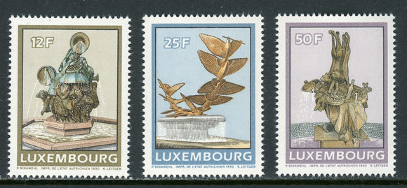 Luxembourg Scott #838-840 MNH Lofy Sculptures CV$5+