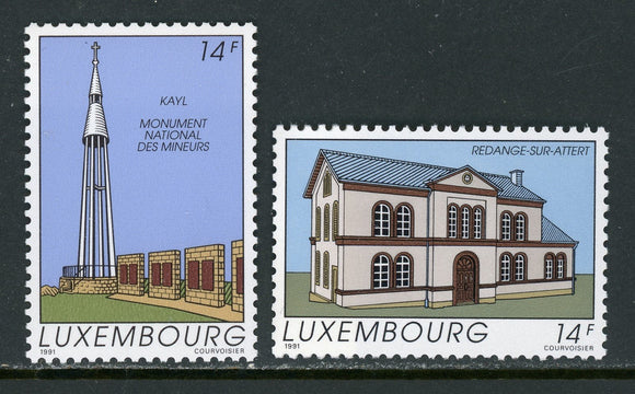 Luxembourg Scott #853-854 MNH Monument and Building $$