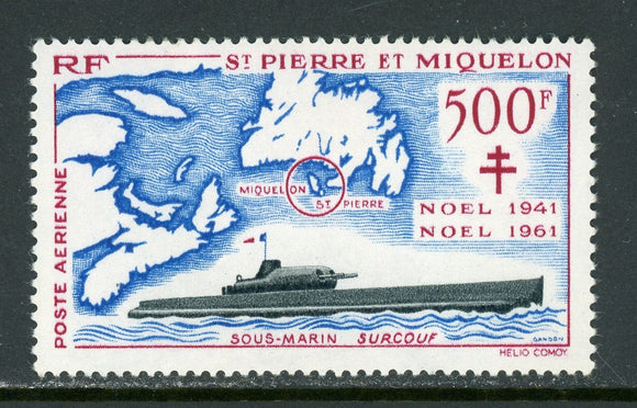 St. Pierre & Miquelon Scott #C25 MLH Free French Forces ANN CV$130+
