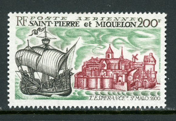 St. Pierre & Miquelon Scott #C43 MLH L'Esperance Leaving St. Malo CV$52+