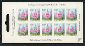 Finland Scott #838 SA PANE of 10 Provincial Flowers FLORA CV$25+