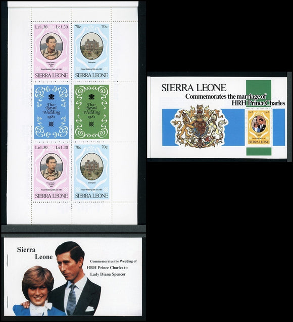 Sierra Leone Note After Scott #518 MNH BOOKLET Charles Diana Wedding CV$12+