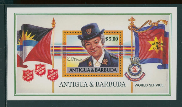 Antigua Scott #1091 MNH S/S Salvation Army CV$5+