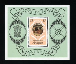 Antigua Scott #626 MNH S/S Prince Charles Lady Diana Wedding $$