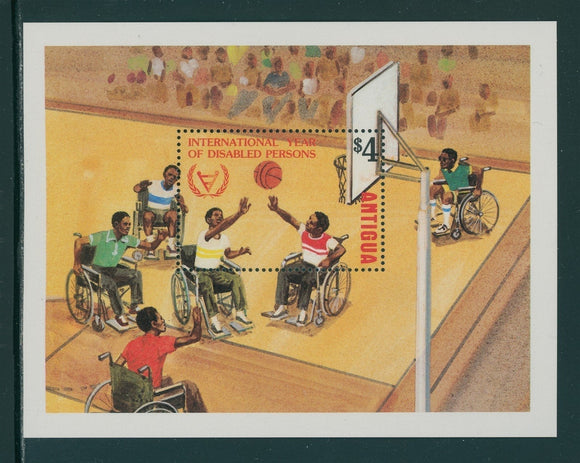 Antigua Scott #647 MNH S/S Int'l Year of the Disabled CV$4+
